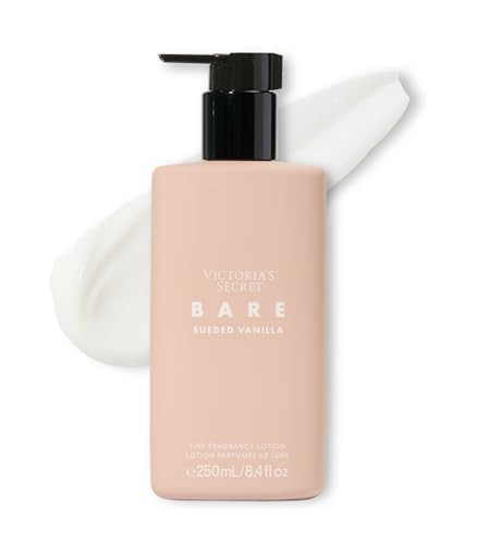 Victoria's Secret Bare Sueded Vanilla Fragrance Body Lotion, Notes of Wild Saffron, Creamy Sandalwood, Vanilla Milk, (8.4 oz) | Amazon (US)