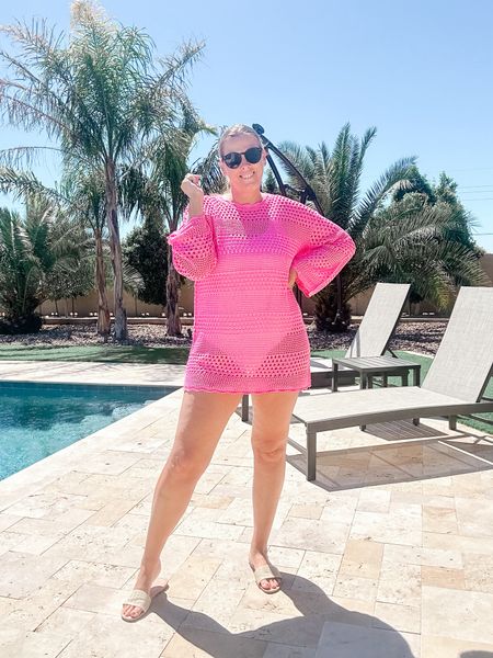 Pool ready
In love with this pink swim cover up
Super affordable 
Lots of color options
#swimcoverup
#amazon

#LTKswim #LTKtravel #LTKover40