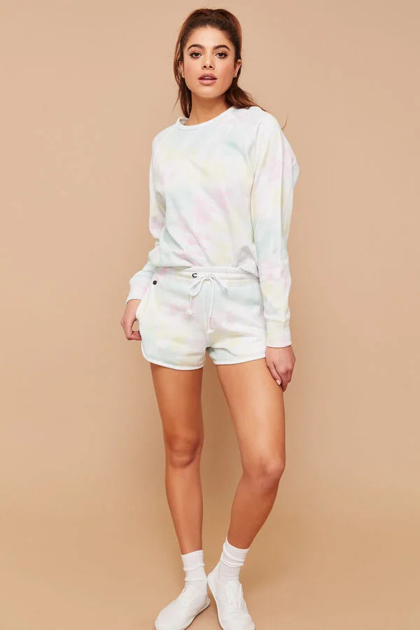 Eco-conscious Recycled Fabric Tie-Dye Shorts | Ardene