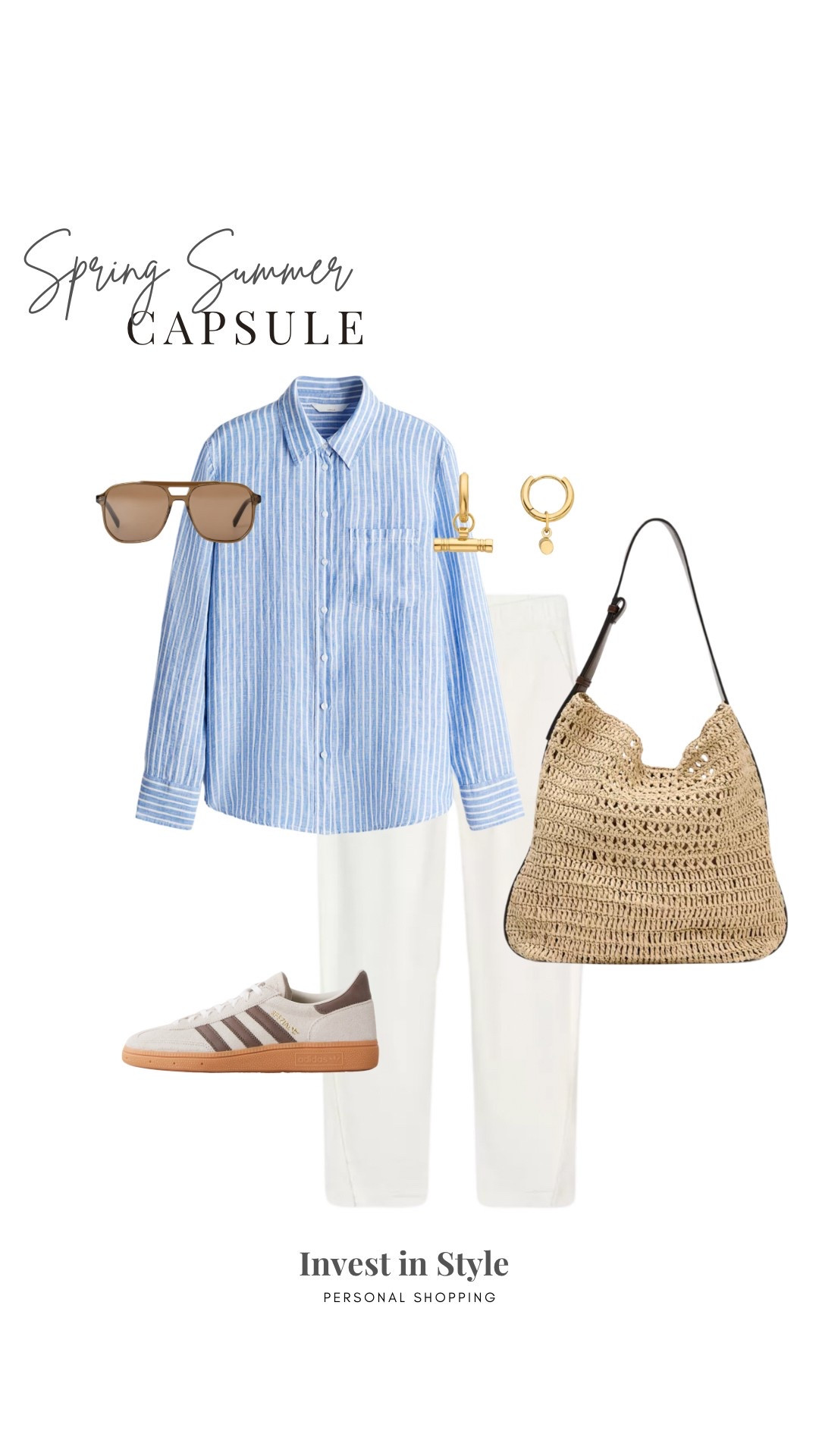 Casual spring outfit 
Stripe linen shirt (excellent quality and value) 
Woven joggers 100% cotton and super comfortable - featured in other outfits on my page. They come up generous. 

Airport outfit 
Spring off duty outfit 
Adidas spezial 
H&M
Zara


#LTKuk #LTKtravel #LTKspring