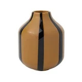 Mainstays 6" Brown and Black Ceramic Decorative Stripe Vase | Walmart (US)