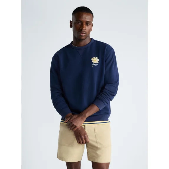Free Assembly Men's New York Graphic Cotton Sweatshirt, Sizes S-2XL | Walmart (US)