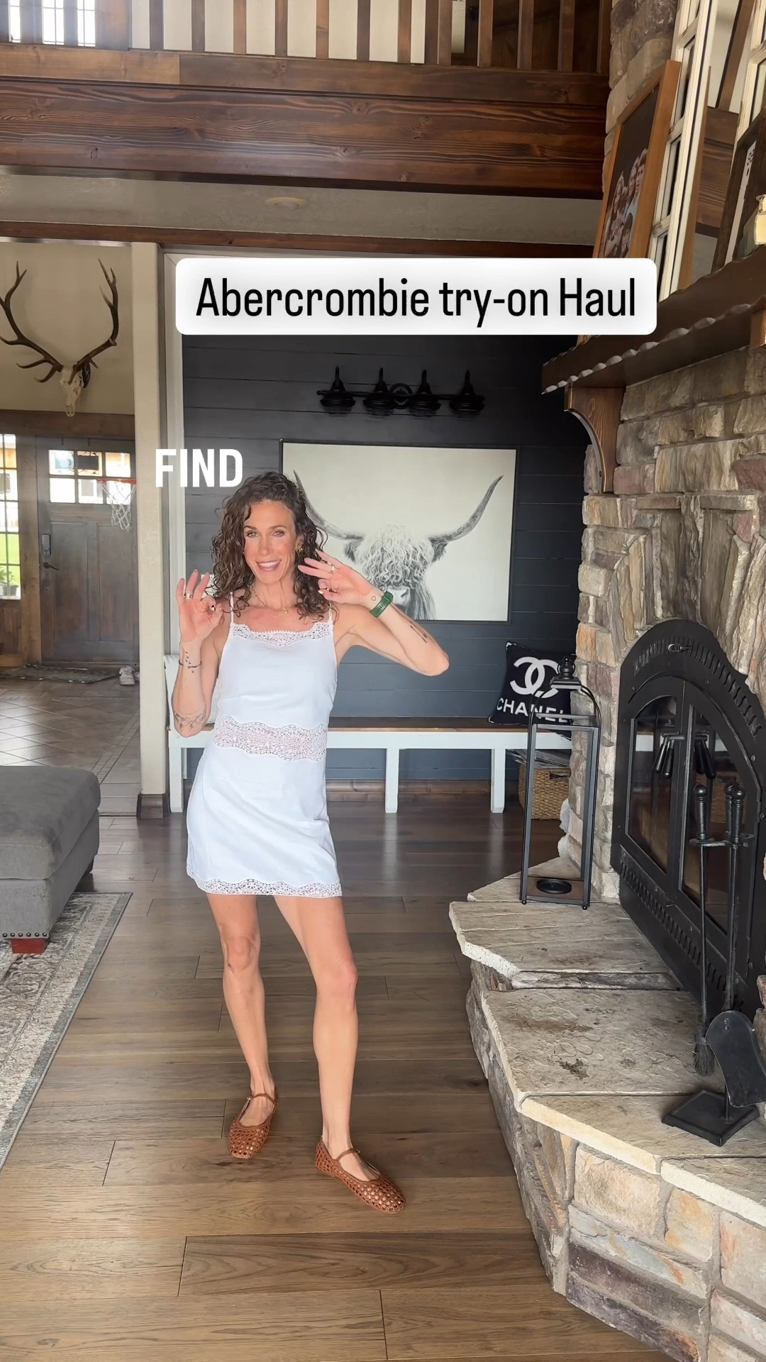 Abercrombie Haul!! 
Dress tts
Denim Shorts for weird 
White cami-size down 
Leopard top-tts 
Polka dot top-tts
Cow print pants-size down

#LTKWatchNow #LTKSaleAlert #LTKStyleTip
