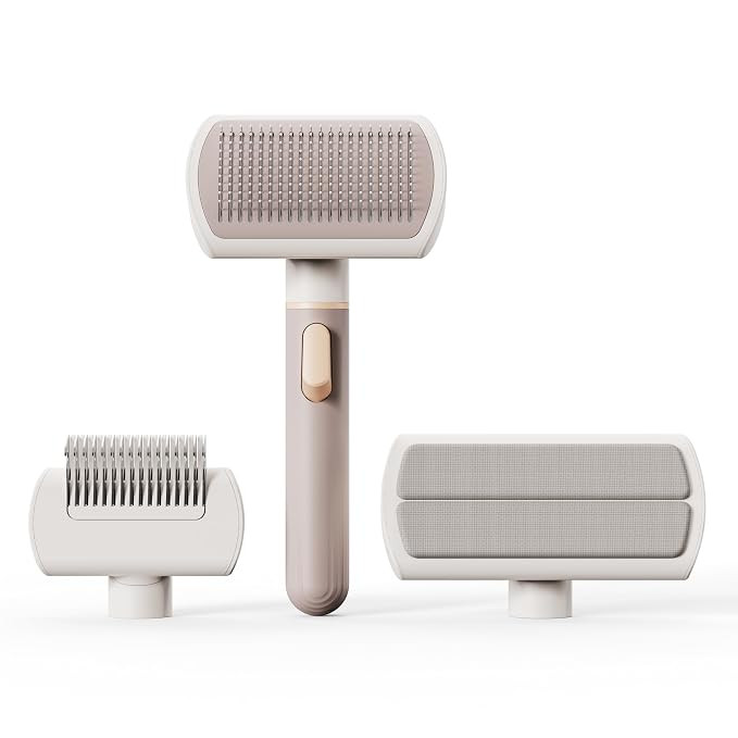 VOOCOO Self Cleaning Slicker Brush, A Complete Grooming Tool, Deshedding Undercoat and Hair Remov... | Amazon (US)