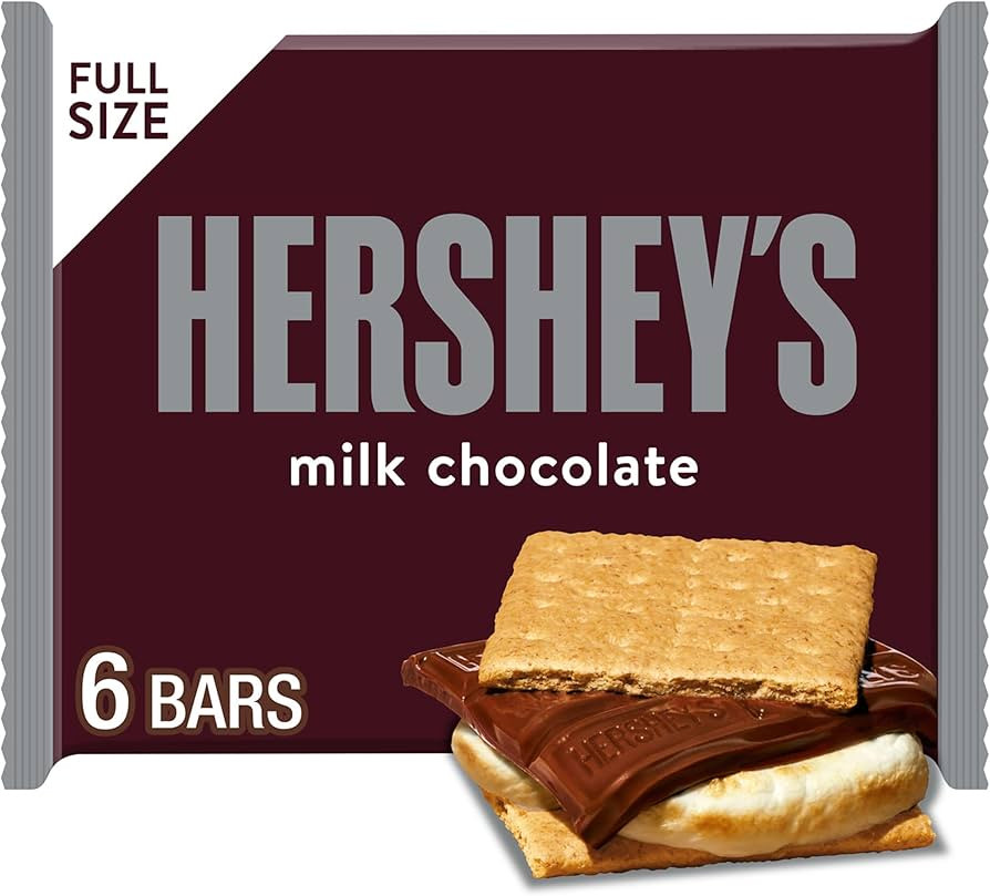 HERSHEY'S Milk Chocolate Candy Bars, 1.55 oz (6 Count) | Amazon (US)