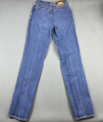 VTG Lawman Bareback Jeans Womens 7 Long High Waist Mom Western Dark Wash Denim  | eBay | eBay US