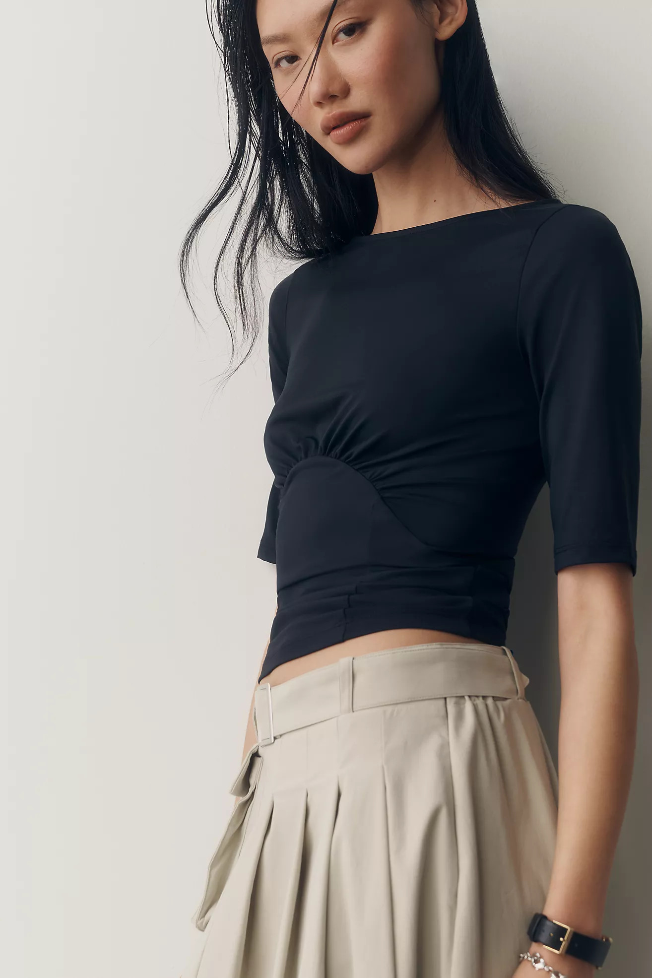 Ruched Boatneck Top | Anthropologie (US)
