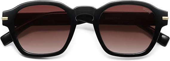 SOJOS Vintage Retro Square Polarized Sunglasses Men Standard Fit Trendy Womens Sun Glasses SJ2382 | Amazon (US)