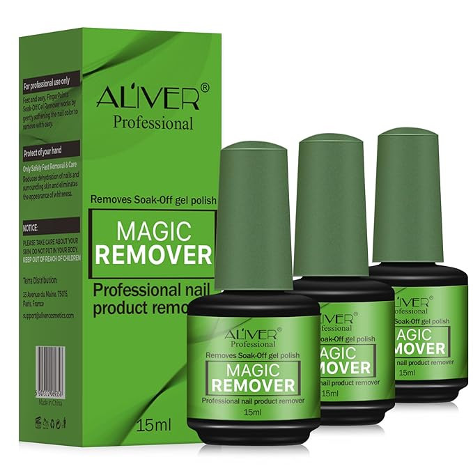 Gel Nail Polish Remover, (3pcs)Easily & Quickly Removes Soak-Off Gel Polish, Professional Non-Irr... | Amazon (US)