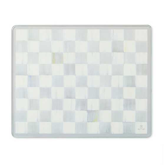 Sterling Check Glass Cutting Board, Set of 2 | MacKenzie-Childs