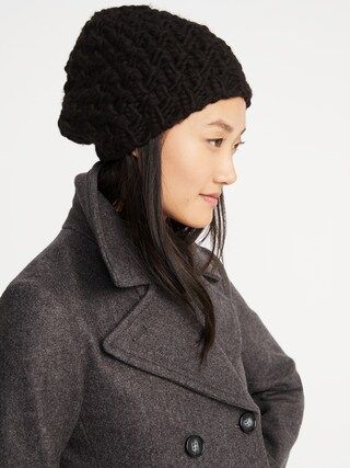 Textured Basket-Weave Beanie for Women | Old Navy US