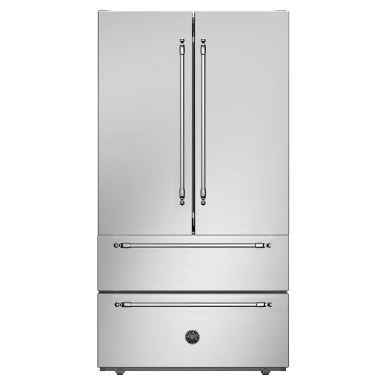 Bertazzoni 36" Counter Depth 22.5 Cubic Feet Energy Star Smudge-Resistant French Door Refrigerato... | Wayfair North America