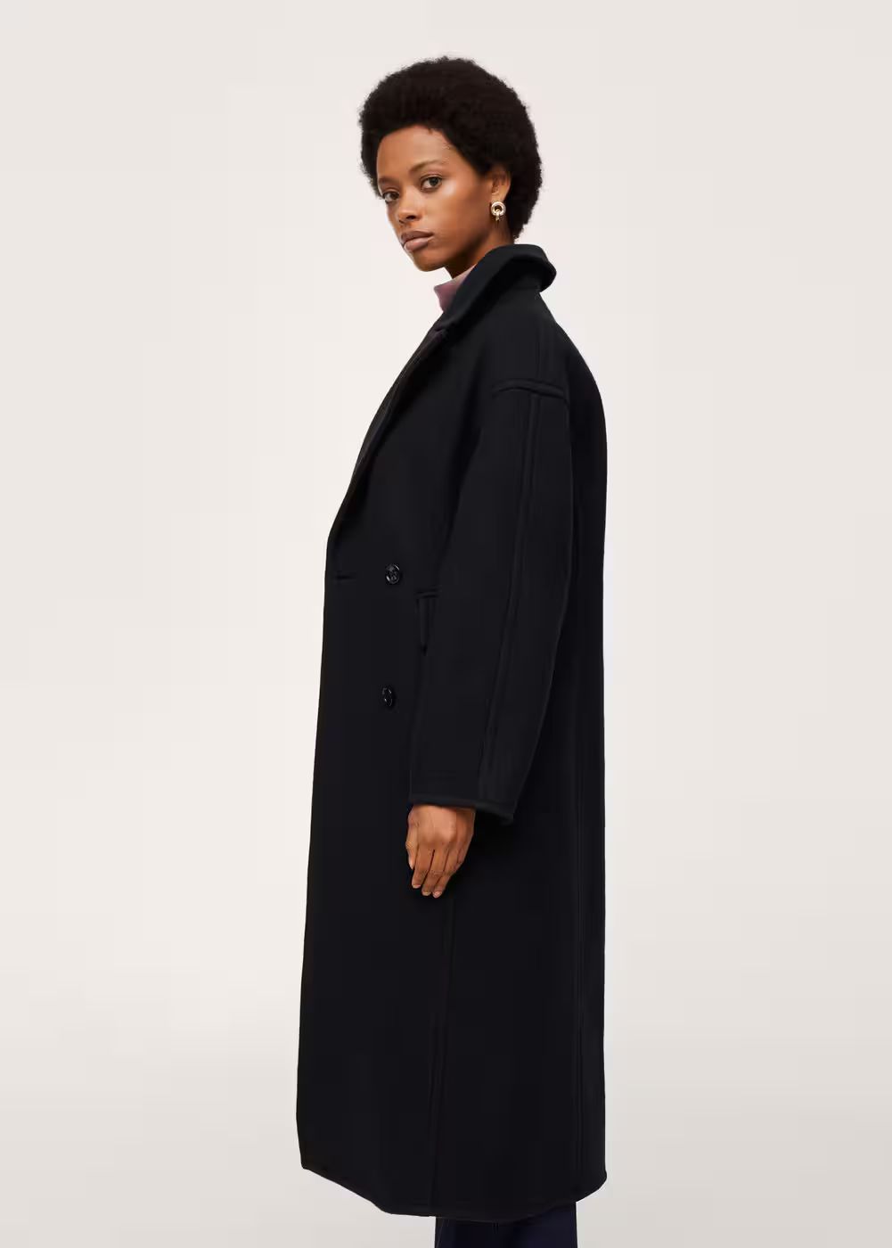 Lapels wool coat -  Women | Mango United Kingdom | MANGO (UK)
