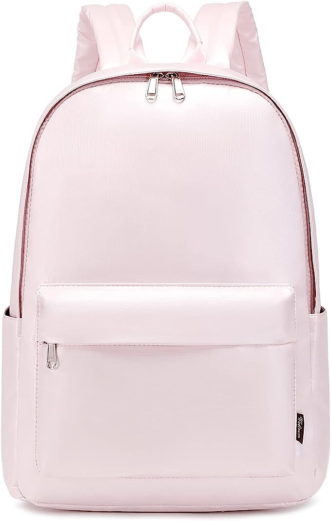 Wadirum Waterproof Cute School Backpack for Girl and Boy Fashion Women Daypack Pink | Amazon (US)