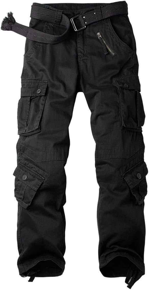 OCHENTA Men's Cargo Casual Pants, Military Work Combat 8 Pockets Relax Fit Trousers | Amazon (CA)