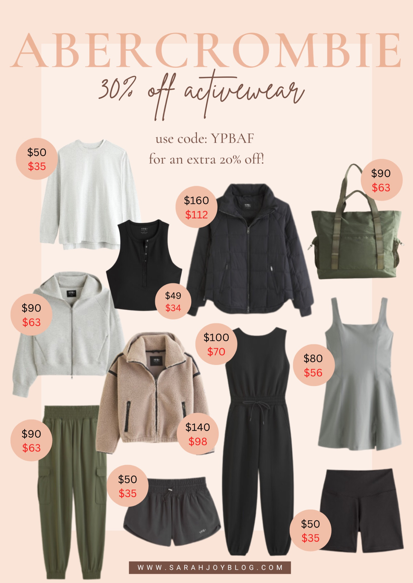 30% off activewear at Abercrombie! Use code: YPBAF for an extra 20% off!
#Abercrombie #sale #activewear 

Follow @sarah.joy for more sale finds!! 

#LTKfitness #LTKsalealert