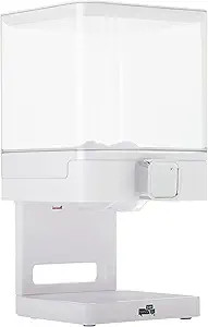 Zevro Compact Dry Food Dispenser, Single Control, White/Chrome | Amazon (US)