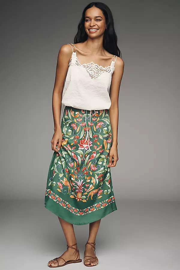 Printed Slip Maxi Skirt | Anthropologie (US)