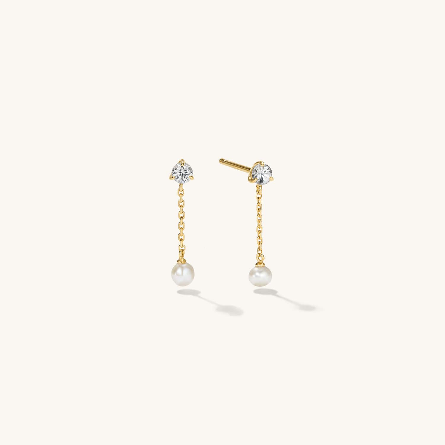 Gemstone Chain Drop Earrings | Mejuri (Global)