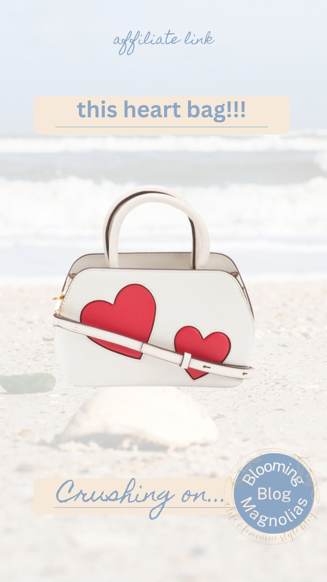 How adorable is this heart leather bag for Valentine's Day (and beyond)? 

 