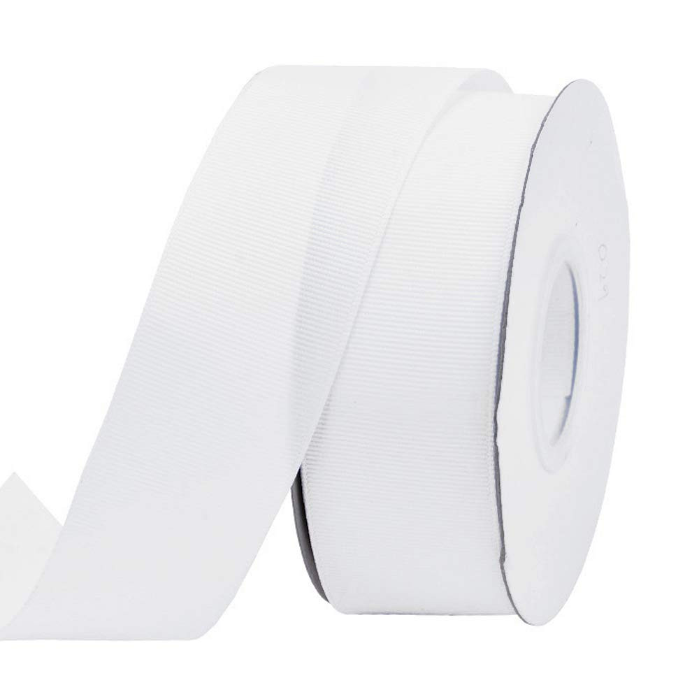 Ribest 1 1/2 inch White Grosgrain Ribbon 25 Yards Per Roll for Gift Wrapping Crafts Bow Maker Wre... | Amazon (US)