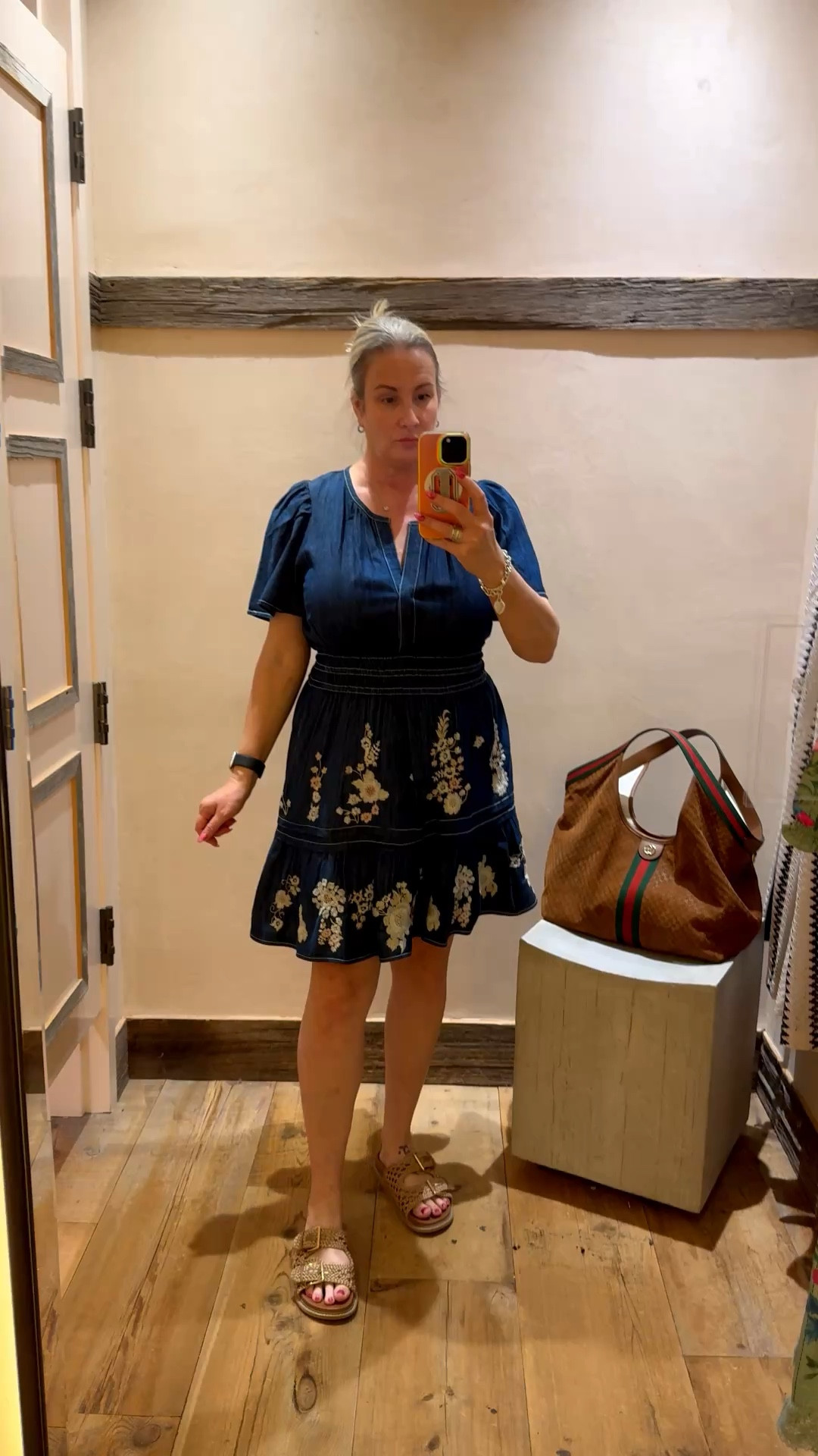 This denim dress was perfect!  Roomy up top for us large chested ladies.  The embroidery details were so sweet!  Snatched in at the waist and comfy—not to much cleavage.  Wearing Sz L 

🔎 denim dress, summer dress, spring dress, women’s summer dress, women’s spring dress dresses, denim dresses with embroidery, dresses with embroidery, pull on dress, comfy dresses, lightweight dresses for summer, lightweight dresses for spring, styled with bags

#LTKMidsize #LTKOver40 #LTKgrwm