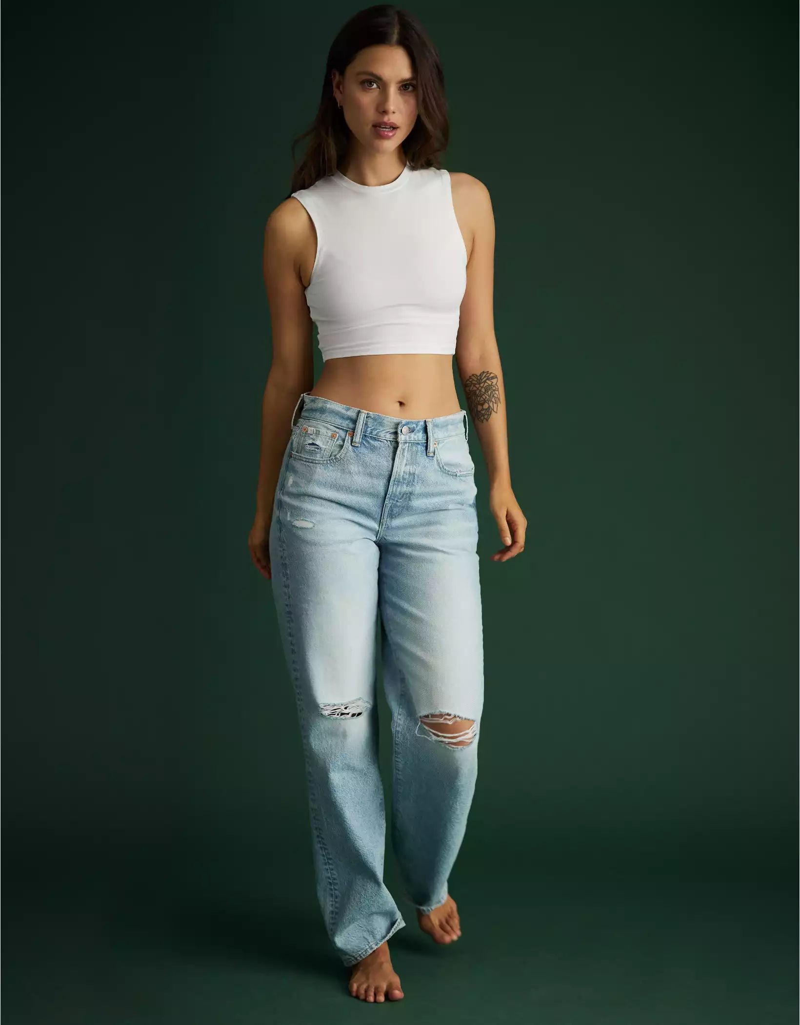 AE77 Low-Rise Baggy Straight Jean | American Eagle Outfitters (US & CA)