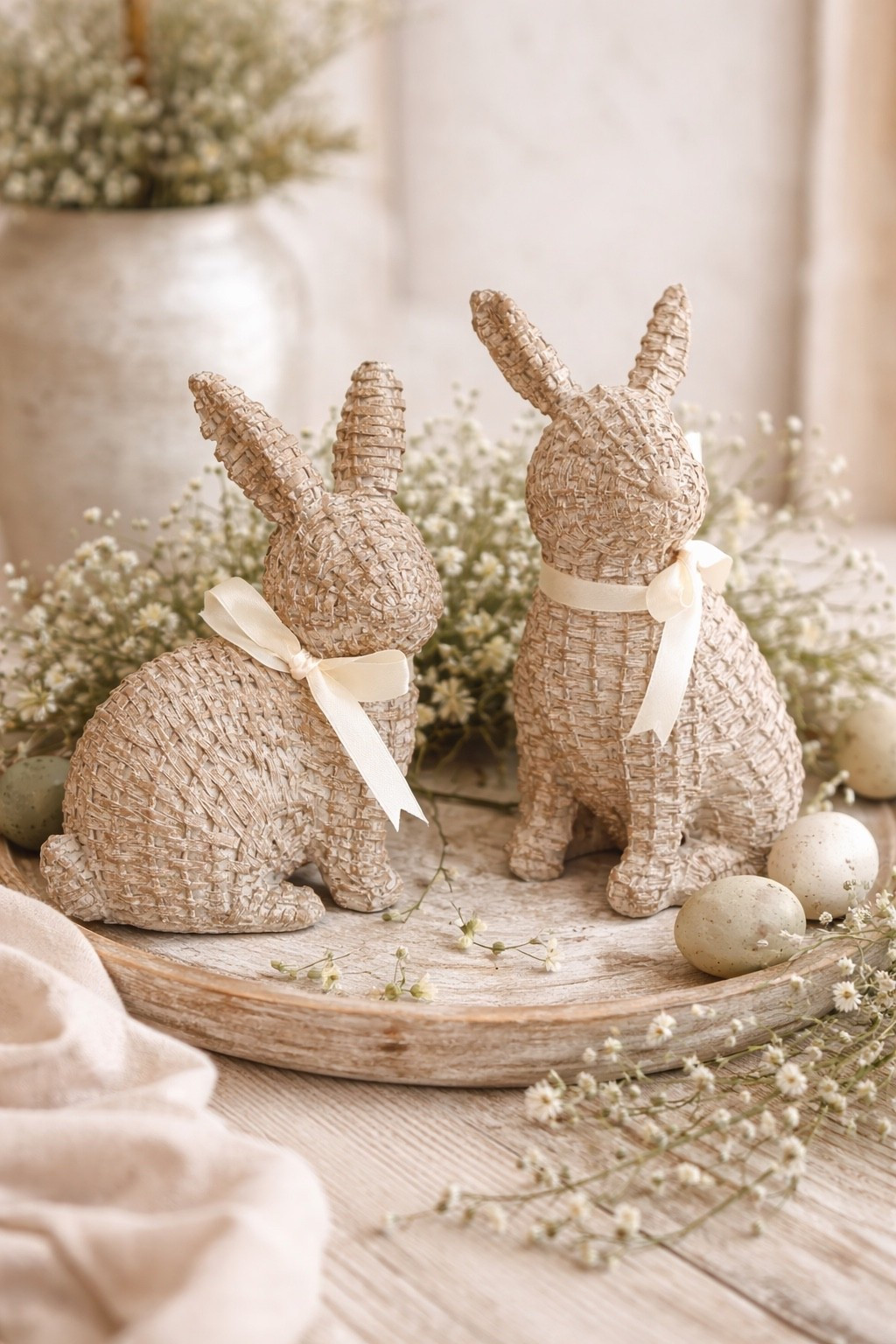 Neutral Woven Bunny Decor for Spring Styling

Follow @farmtotablecreations on Instagram for more neutral home inspiration 🤍

These woven bunnies are the sweetest way to style your shelves, console tables, coffee tables, or spring trays. I love the soft textured finish and subtle neutral tones — they blend beautifully with wood accents, greenery, and layered whites for an elevated seasonal look. The delicate ribbon detail adds just enough charm without overpowering your space.

Perfect for entryway styling, Easter tablescapes, or adding a soft spring touch to built-ins. These are the kind of pieces you’ll pull out year after year.

#bunnydecor #springdecor #easterdecor #seasonaldecor #homedecor #neutraldecor #coffeetablestyling #consoletablestyling #shelfdecor

#LTKHome #LTKSeasonal #LTKSaleAlert