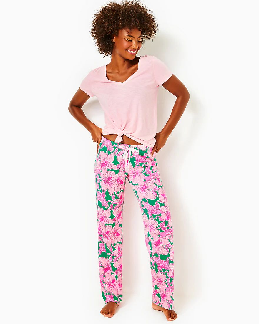 Pajama Knit Pant | Splash of Pink - A Lilly Pulitzer Store