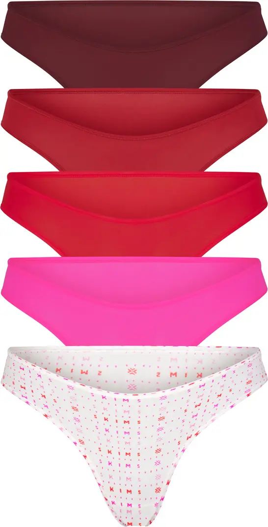 Fits Everybody Assorted 5-Pack Thongs | Nordstrom