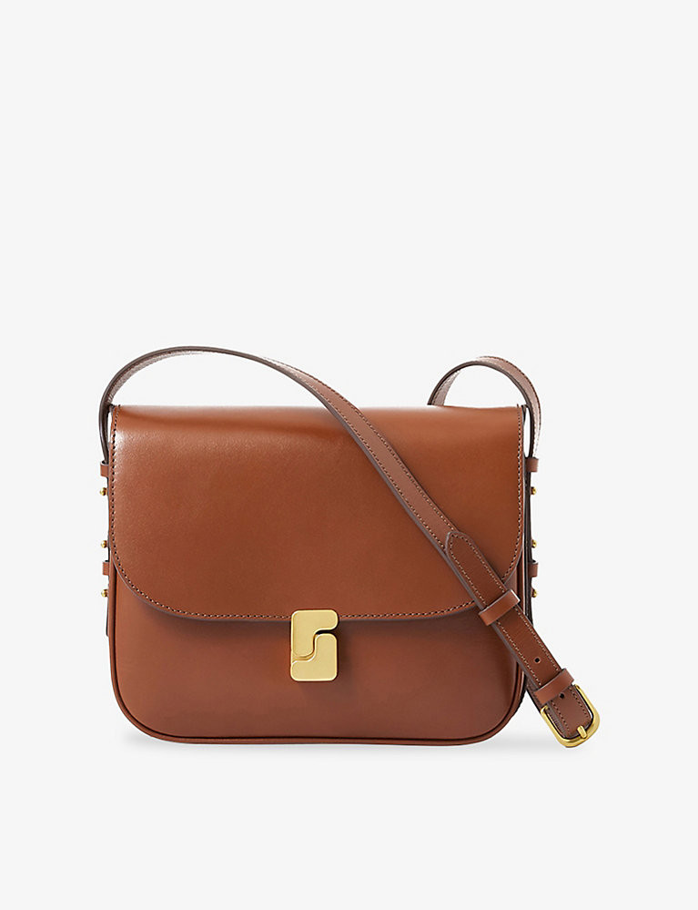 Belissima branded-buckle mini leather cross-body bag | Selfridges