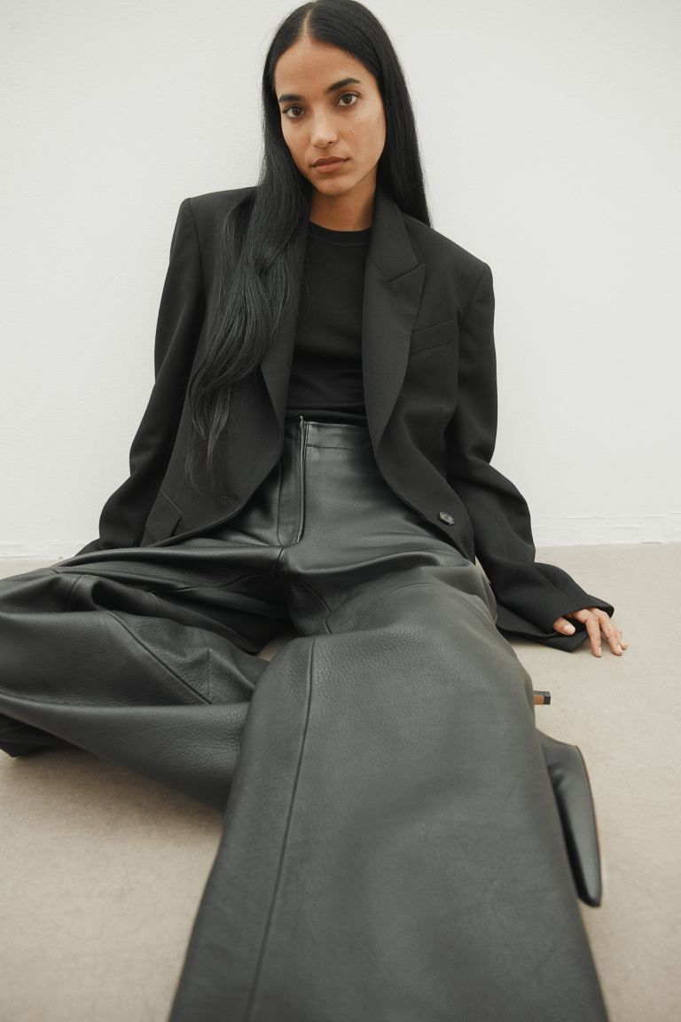 Wool-blend Blazer - Black - Ladies | H&M US | H&M (US + CA)