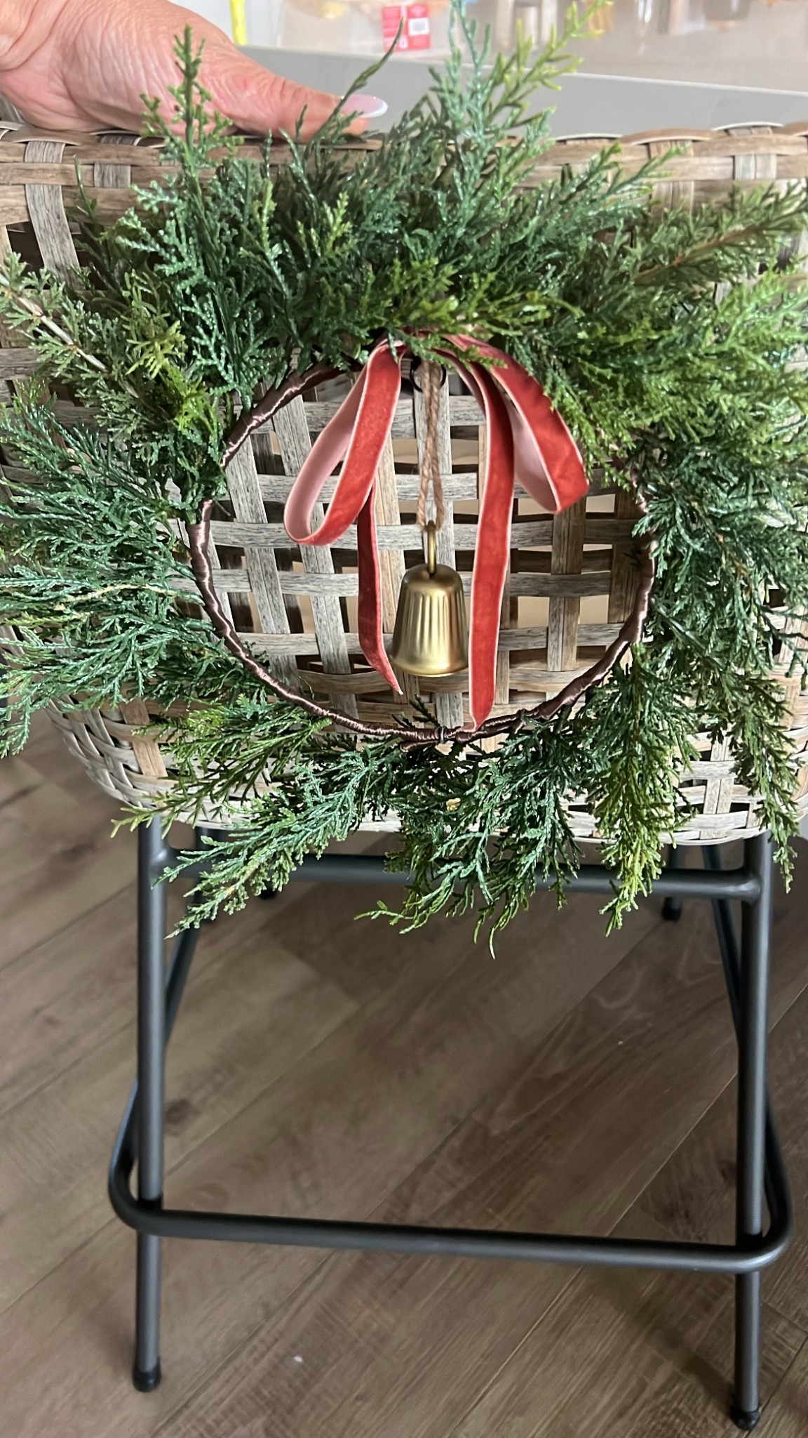 The perfect wreath for the back of your stools. Target Christmas wreath. 

#LTKHome #LTKFindsUnder50 #LTKHoliday