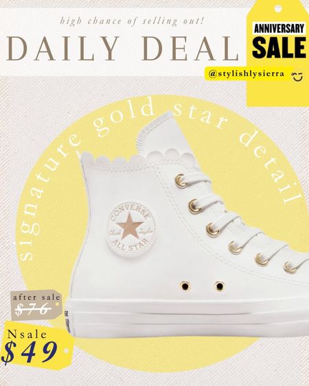 Daily deal! This weekend was obsessed with the Barbie movie and couldn’t help noticing all the shoes they chose to wear. 

I loved the scenes with converse so naturally when I saw these during the N-Sale I instantly added them to my cart. They’re feminine, perfect for days at the gym, to wear back to school  

#LTKBacktoSchool #LTKshoecrush #LTKFind
