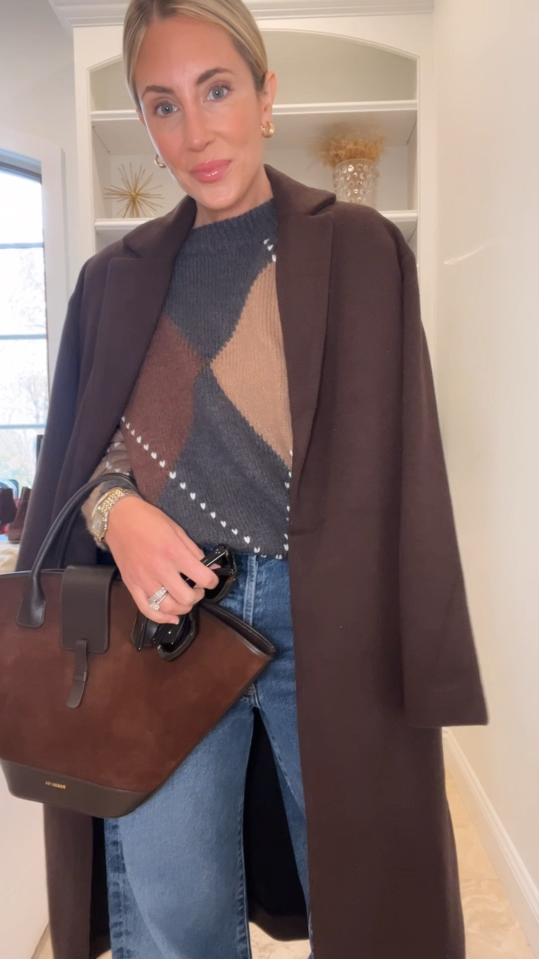 Love this neutral argyle sweater 

#LTKFindsUnder100