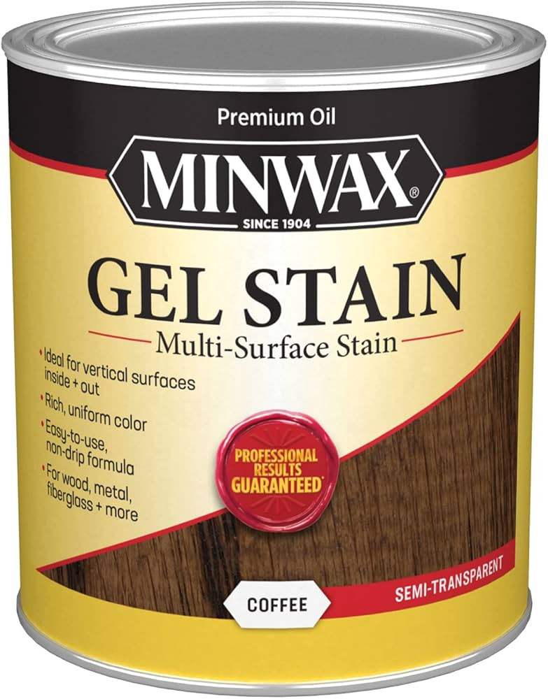 Minwax Gel Stain for Interior Wood Surfaces, Quart, Coffee | Amazon (US)