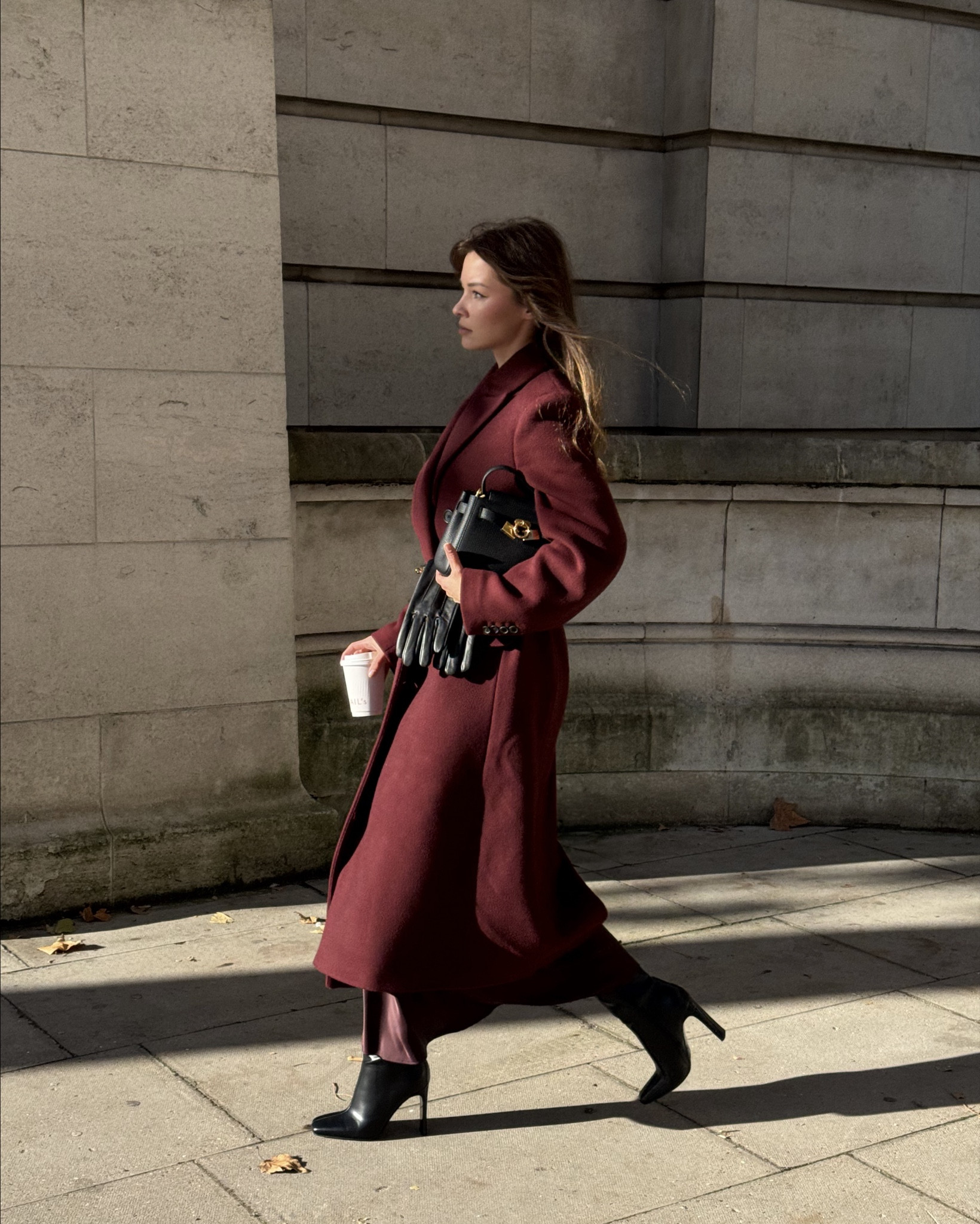 Burgundy coat 🖤 Bold and chic!
Colour of the season 

#LTKeurope #LTKwinter #LTKuk