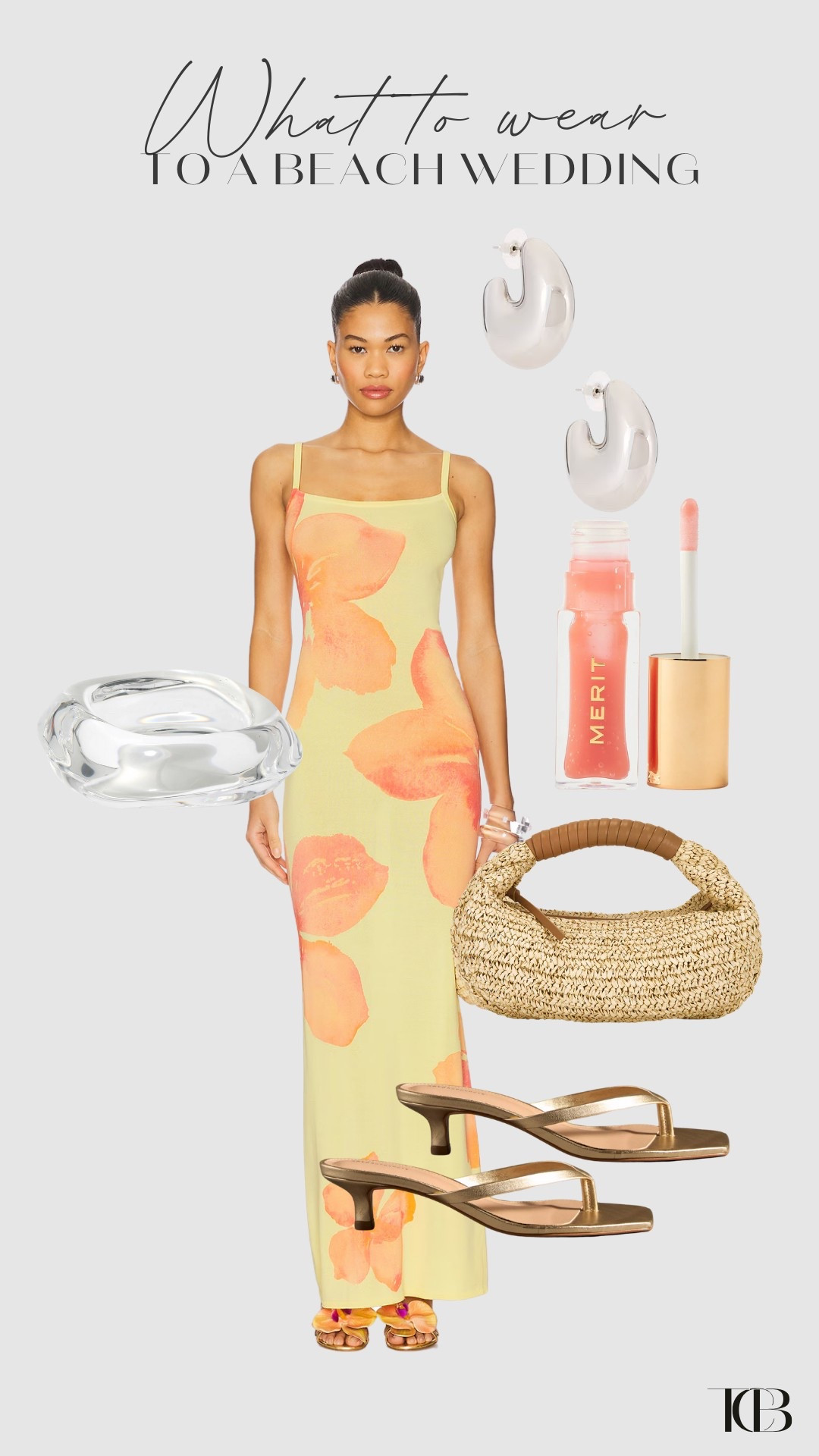 off the shoulder beaded chiffon midi dress mac duggal Beige Floral Beaded Scoop Neck Midi Dress main image 1