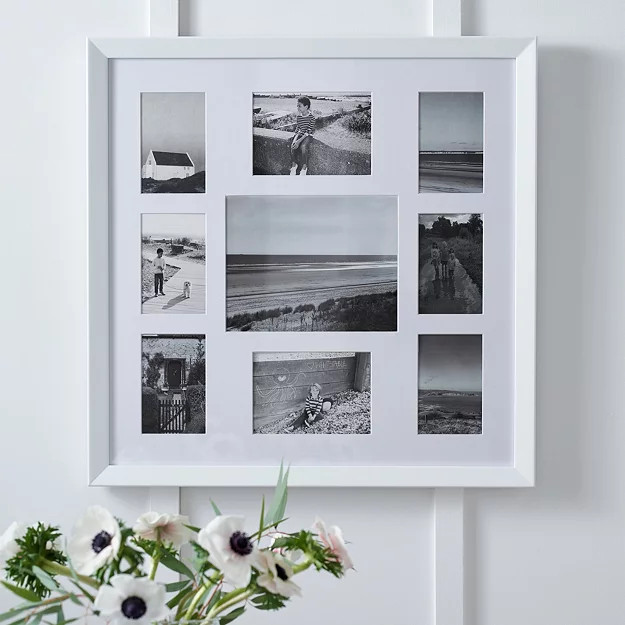9 Aperture Wood Photo Frame | The White Company UK & ROW