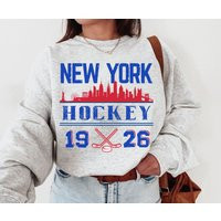 Vintage Style New York Hockey Sweatshirt, Nyc Hockey, City Shirt, Sweater | Etsy (US)