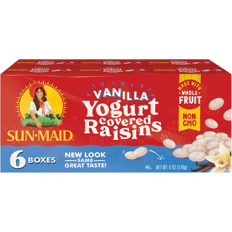 Sun-Maid Vanilla Yogurt Raisins - 6ct | Target