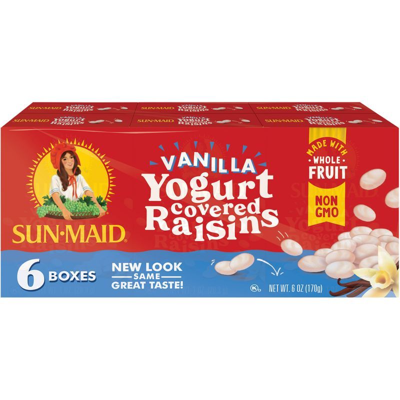 Sun-Maid Vanilla Yogurt Raisins - 6ct | Target