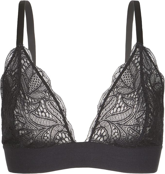 LIVELY Long-Lined Lace Bralette for Women | Day-to-Night Bra with Deep V-Neckline Silhouette | Un... | Amazon (US)