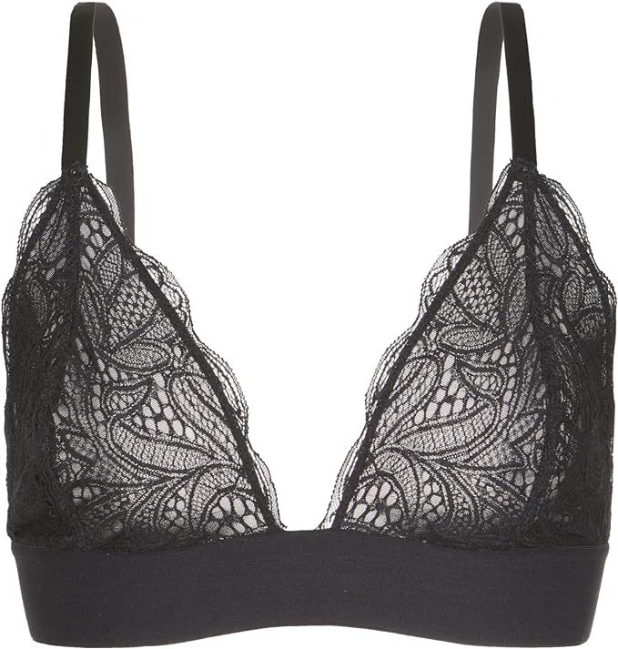 LIVELY Long-Lined Lace Bralette for Women | Day-to-Night Bra with Deep V-Neckline Silhouette | Un... | Amazon (US)