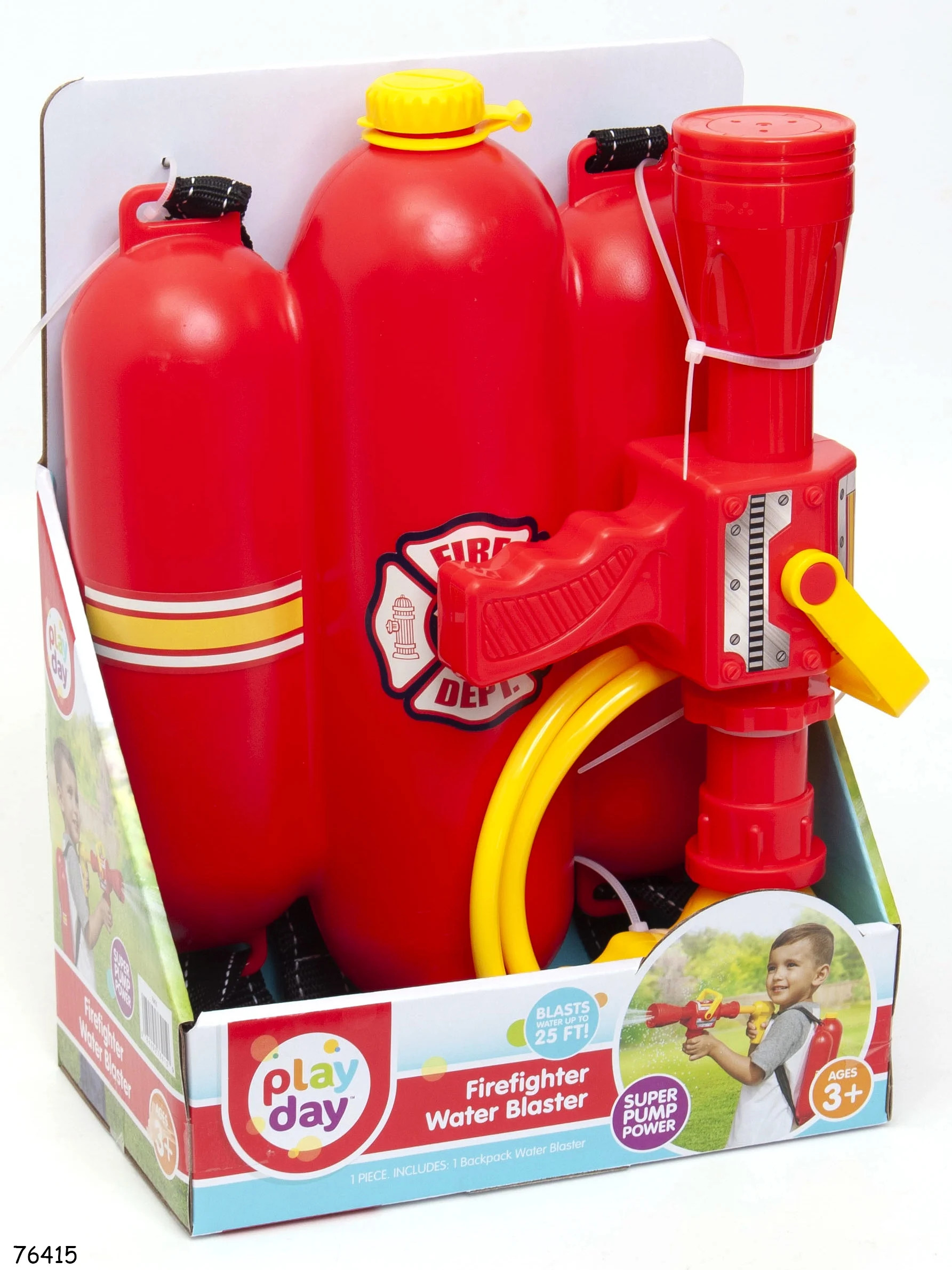 Play Day Firefighter Backpack Water Blaster – Firehose Role Play Toy for Outdoor Fun – Ages 3... | Walmart (US)