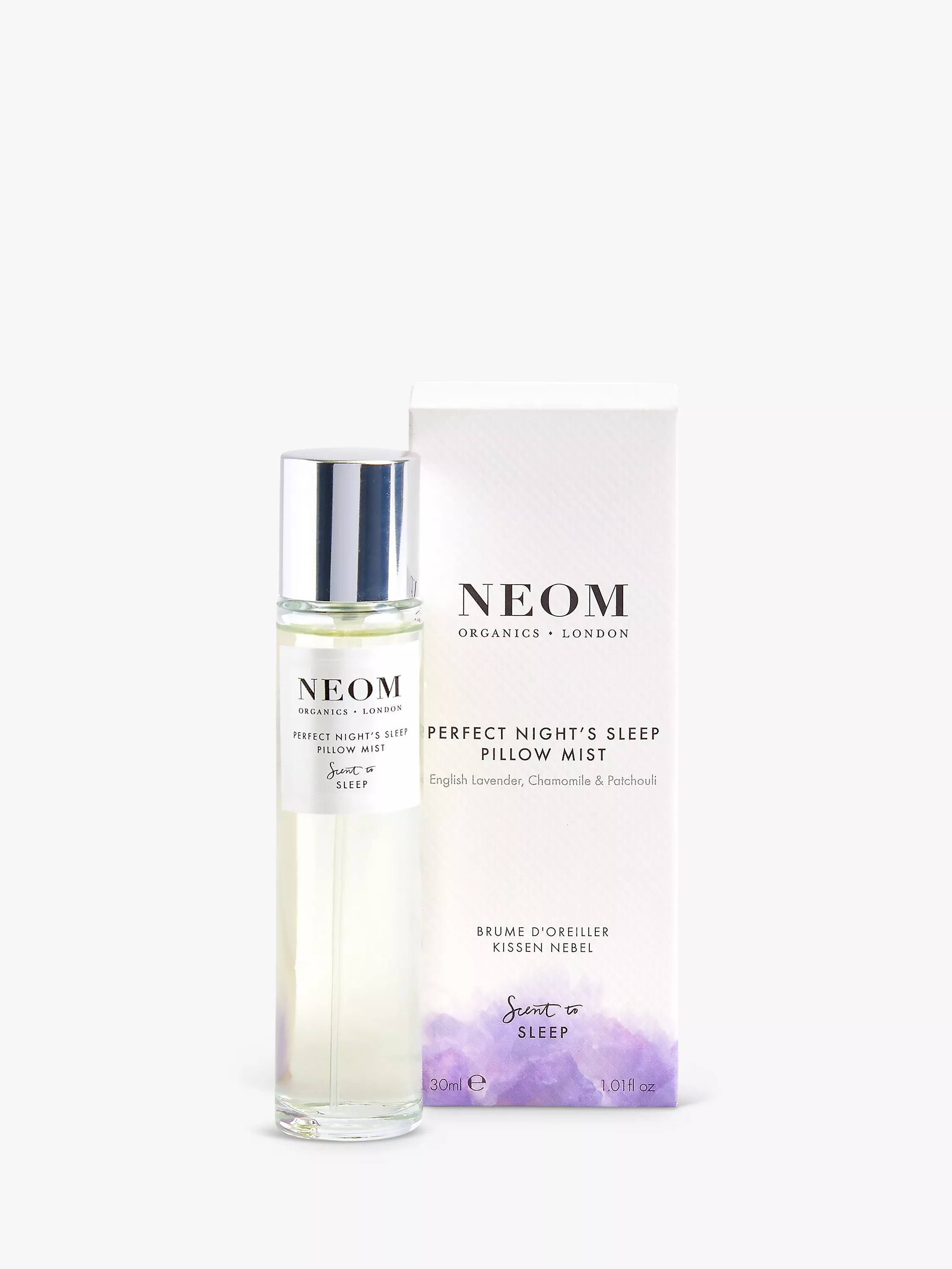 NEOM Wellbeing London Perfect Night's Sleep Pillow Mist, 30ml | John Lewis (UK)