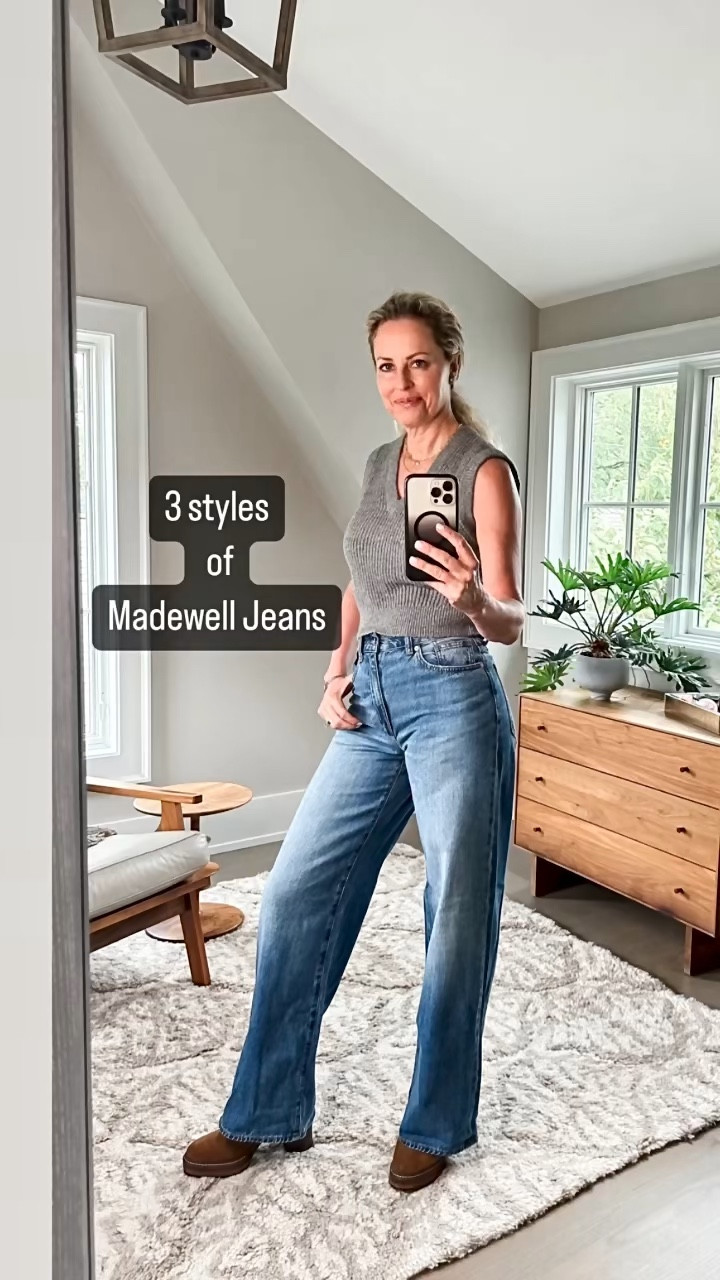 Check out these Madewell pieces! 
3 different fall outfits, 3 different styles of jeans. 

#LTKsalealert #LTKover40 #LTKSale