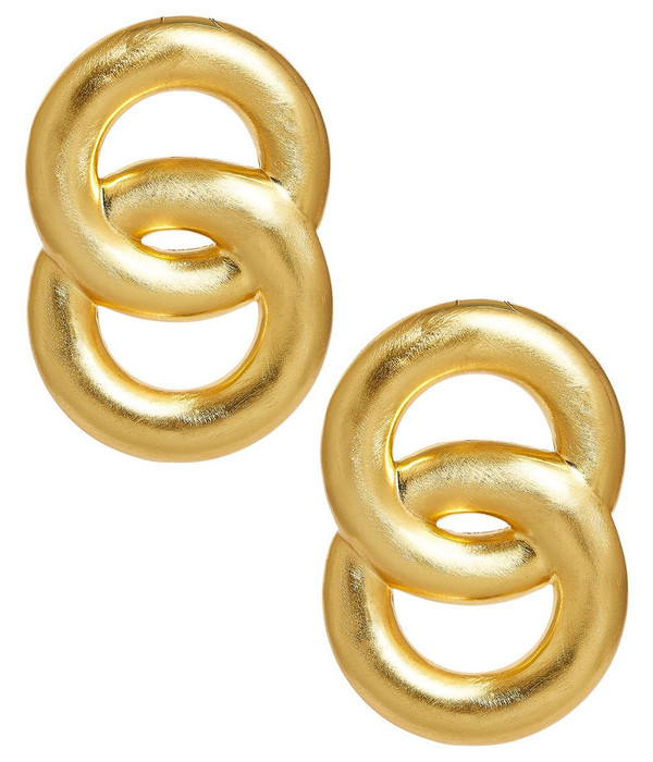 Spencer Earring - Medium - Brushed Gold Pre Order | Lisi Lerch Inc