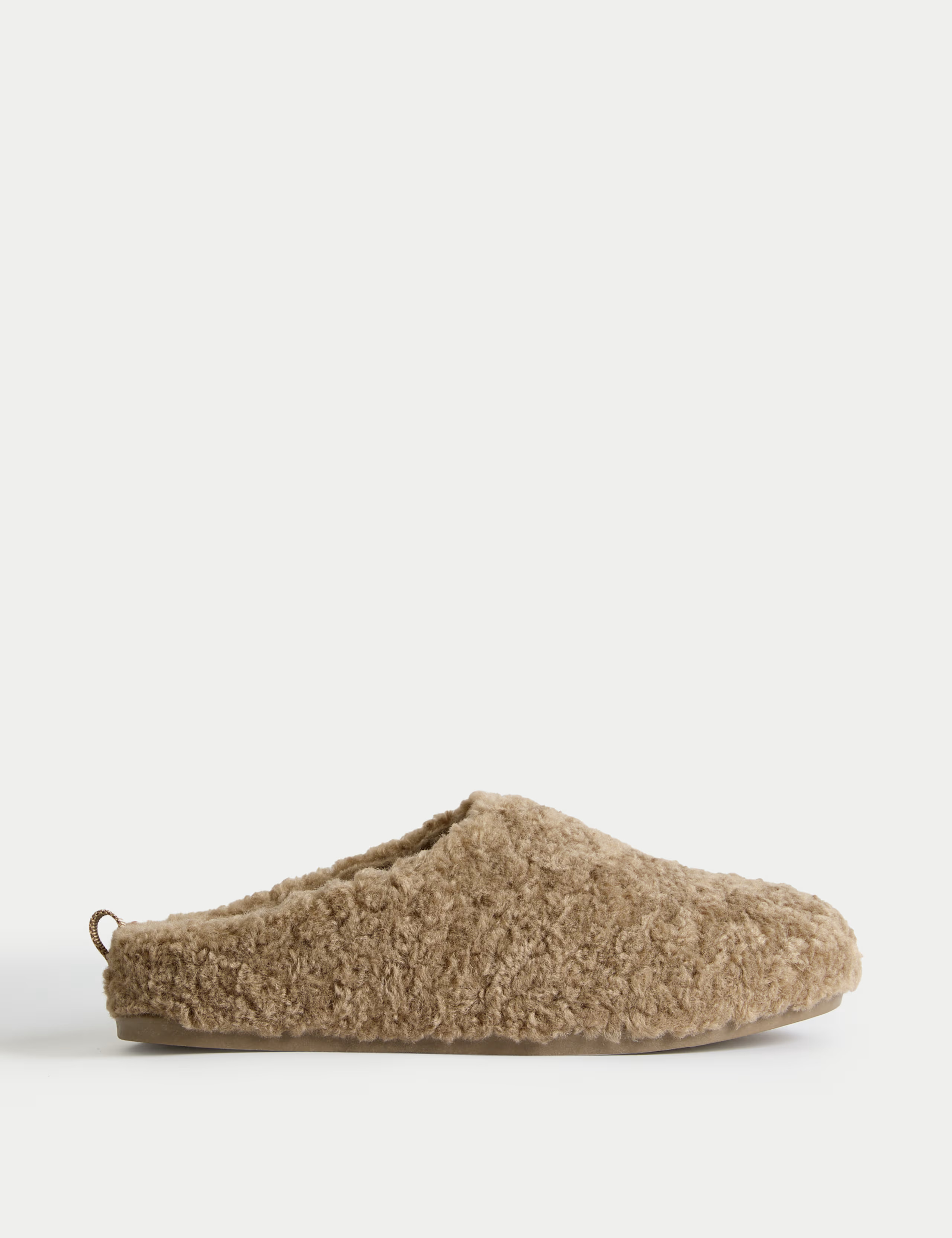 Borg Back Tab Mule Slippers | Marks & Spencer (UK)