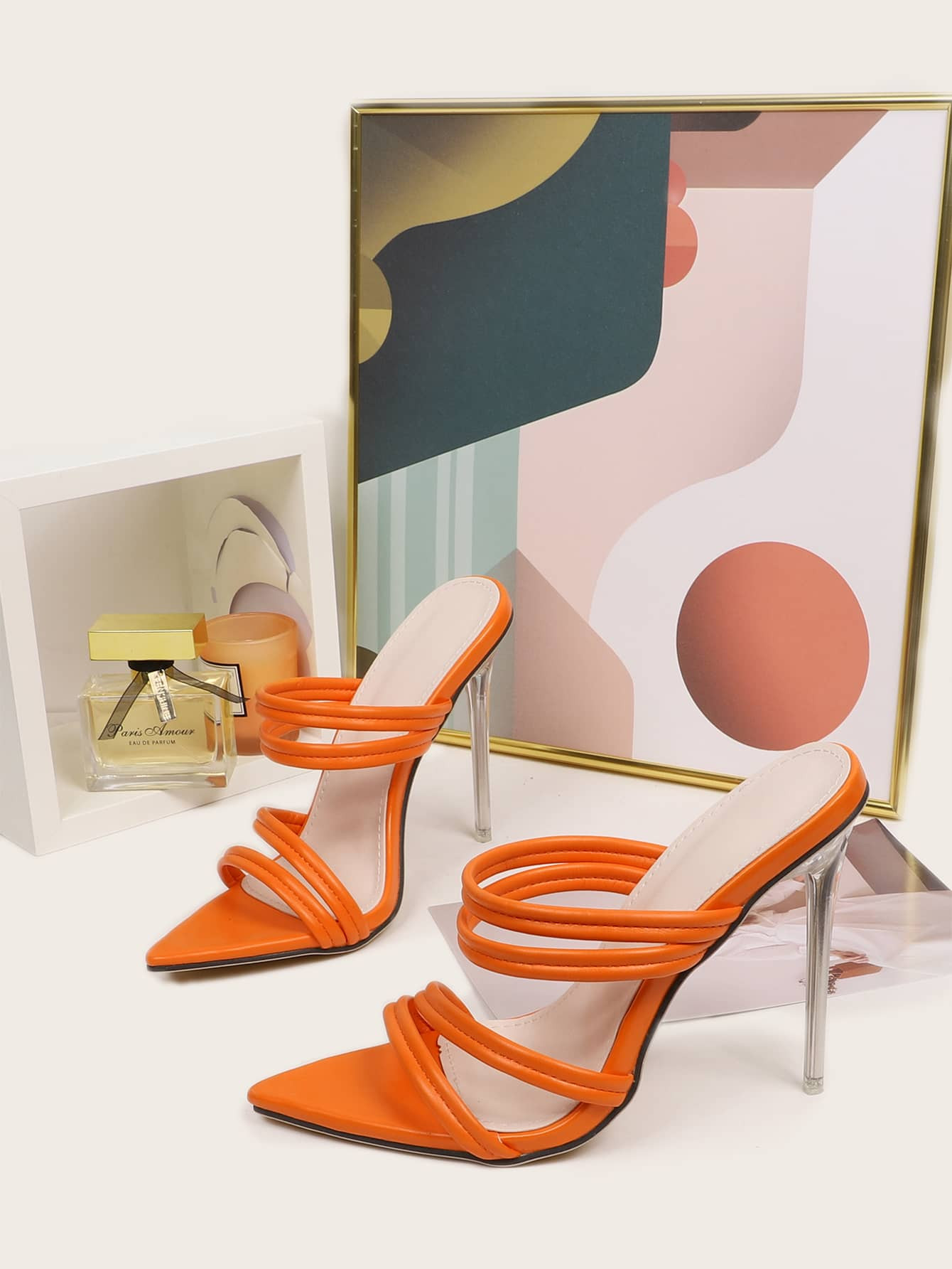 Minimalist Stiletto Heeled Sandal Mules | SHEIN